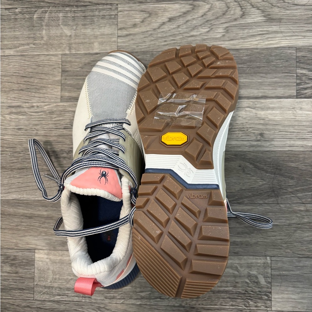 Vibram Sole Sneakers with Pink and Gray Accents